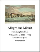 Allegro and Minuet for Clarinet Quartet P.O.D. cover